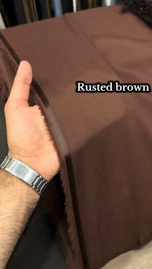J. Junaid Jamshed Rust Brown